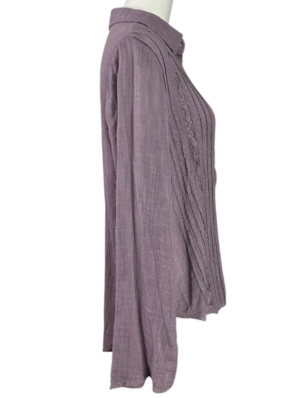 Free People FP One Mila Shirt in Lavender Purple Ethereal Dainty Romantic XS New - Picture 5 of 10